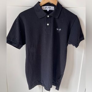 PLAY- COMME DES GARÇONS black polo sz M